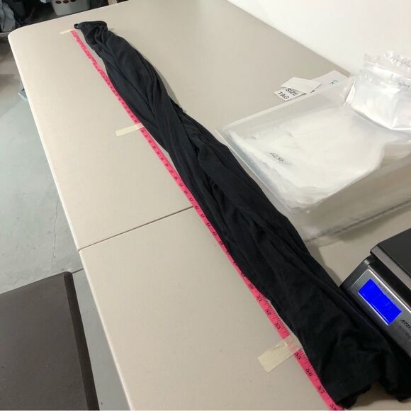 Fabletics Maxi Dress Womens 1X Black Strappy Long Stretchy Soft Comfy Fitted - Picture 9 of 12